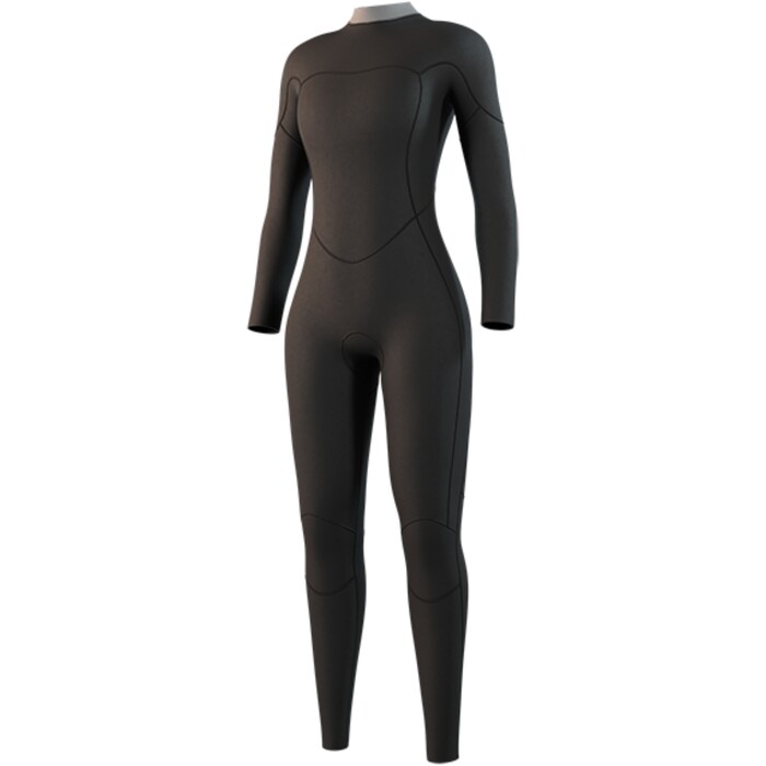 2025 Mystic Womens Brand 3/2mm Back Zip Flatlock Wetsuit 35000.250060 - Black